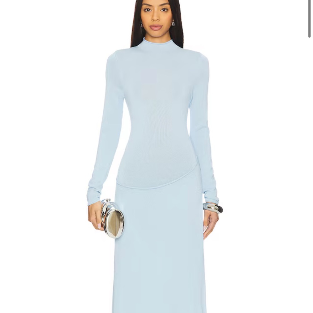 REVOLVE Soft Blue Long Sleeve Dress